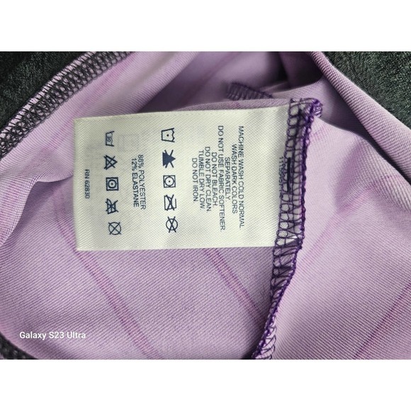 Women's , Land's End, szXL (18) athletic warm up jacket, gray/purple - Picture 7 of 7